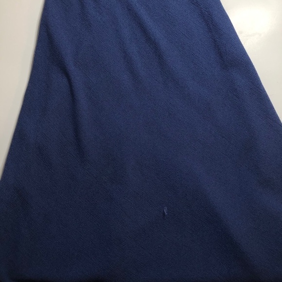 Kids dressed size 7 long dress navy blue floral - Picture 6 of 9